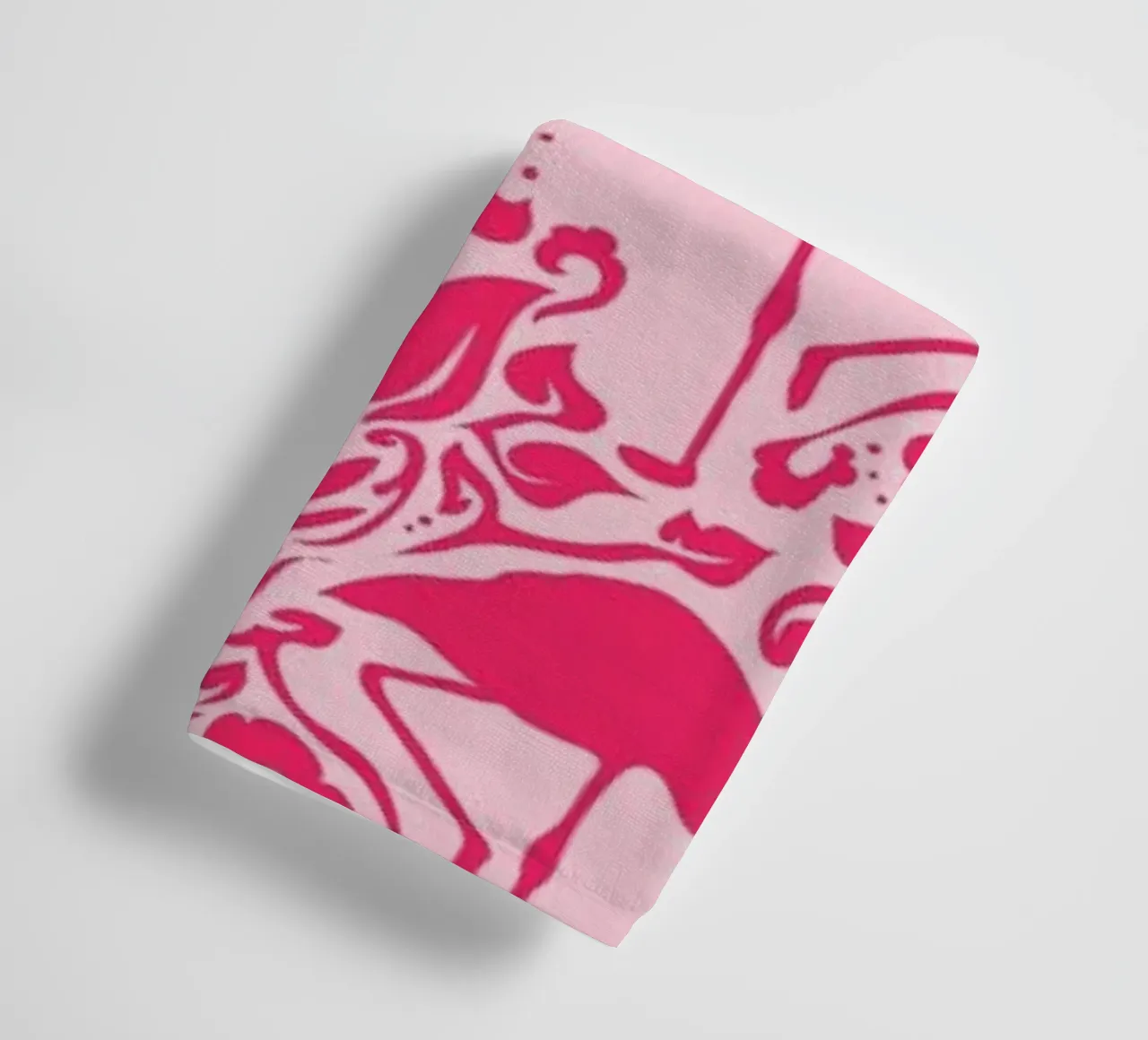 Flamingo Damask - pink asciugamano da bagno da Jacqueline Maldonado