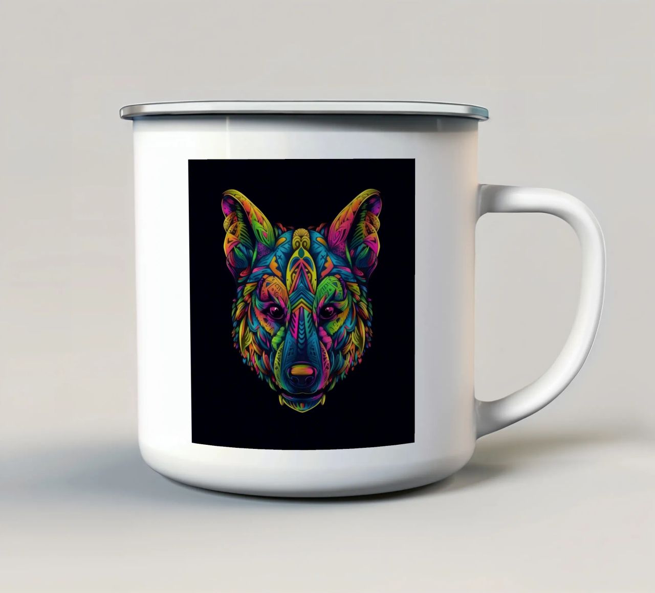 Iena Tatoo tazza in smalto da Animal Portraits