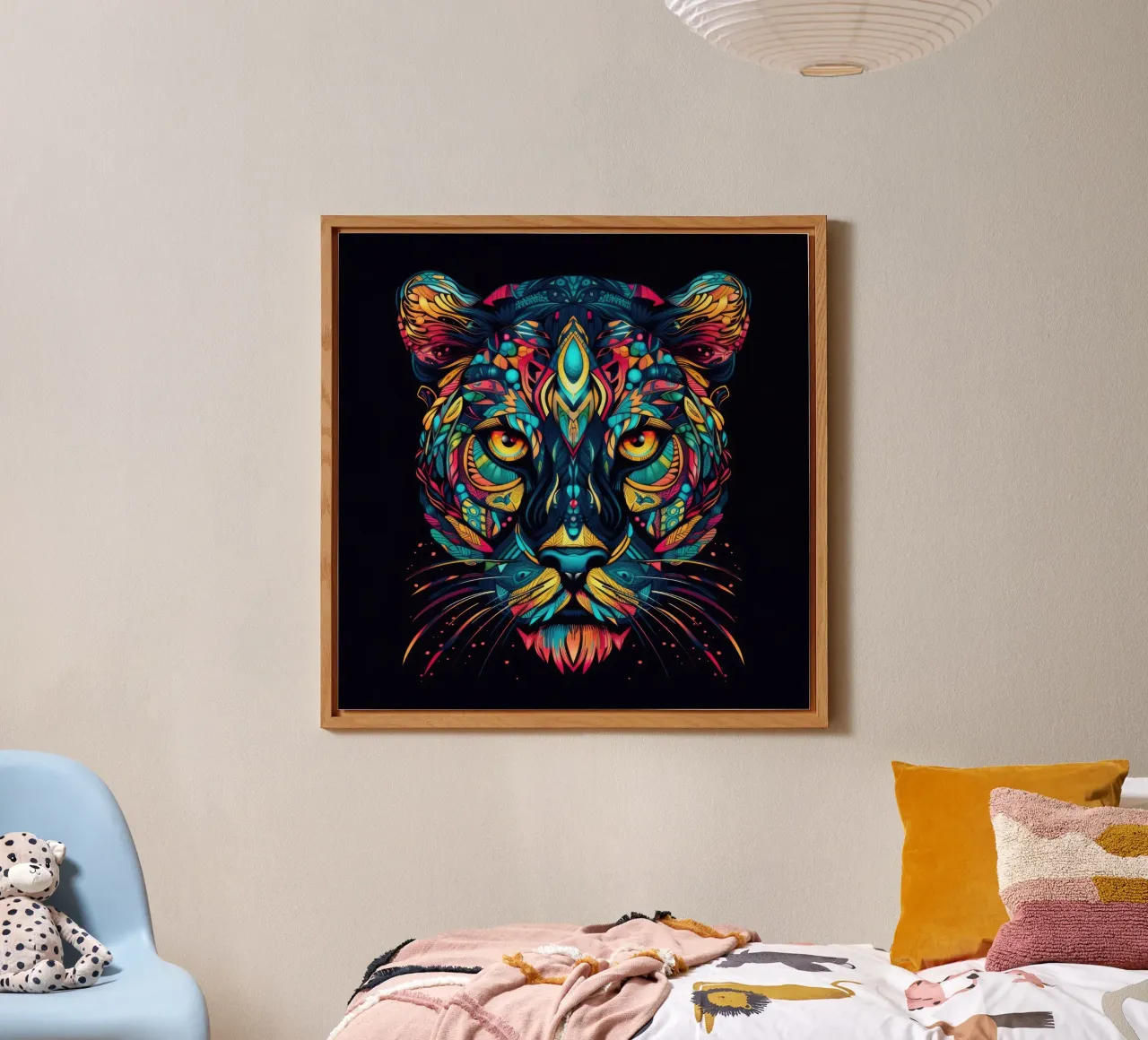 Tatoo Jaguar alluminio dibond da Animal Portraits