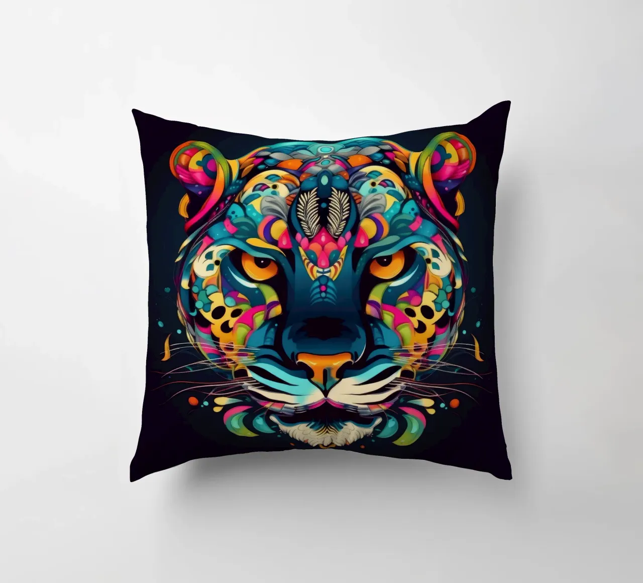 Tatoo Jaguar cuscino da Animal Portraits