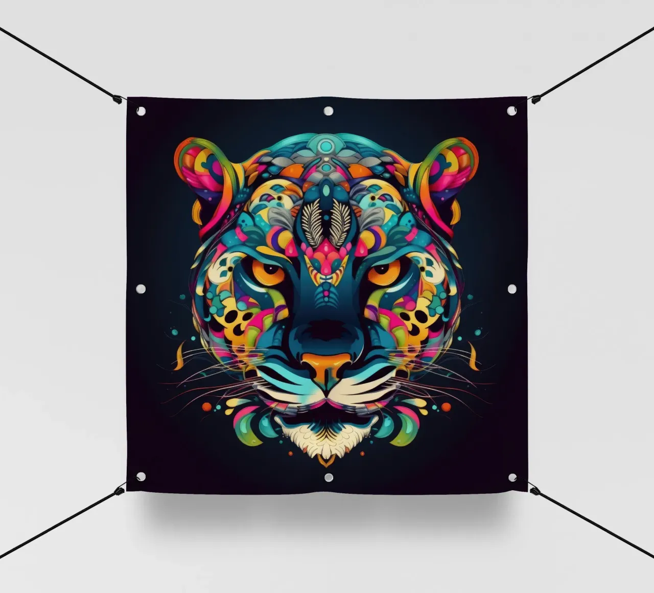 Tatoo Jaguar telo in pvc da Animal Portraits
