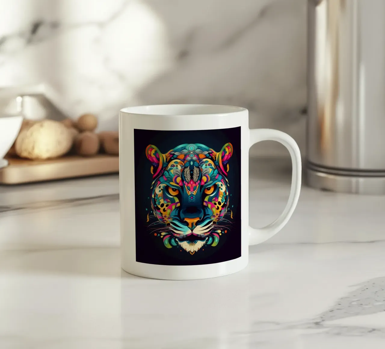 Tatoo Jaguar tazza in ceramica da Animal Portraits