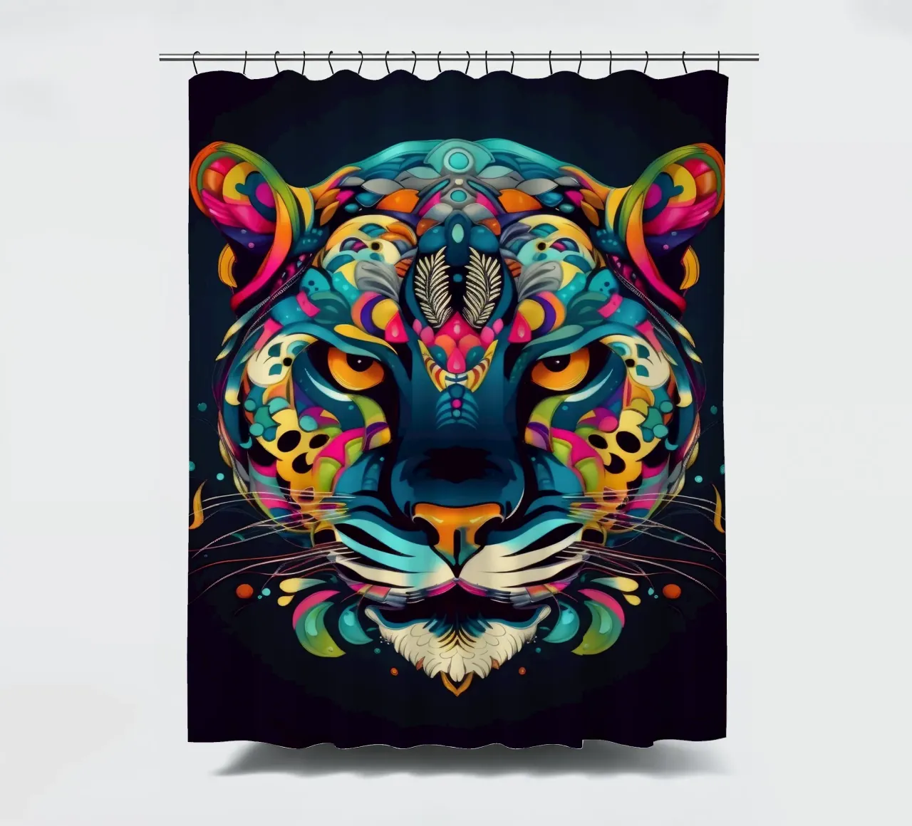 Tatoo Jaguar tenda da doccia da Animal Portraits