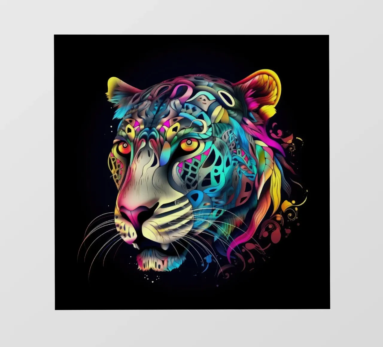 Tatoo Jaguar telo in pvc da Animal Portraits
