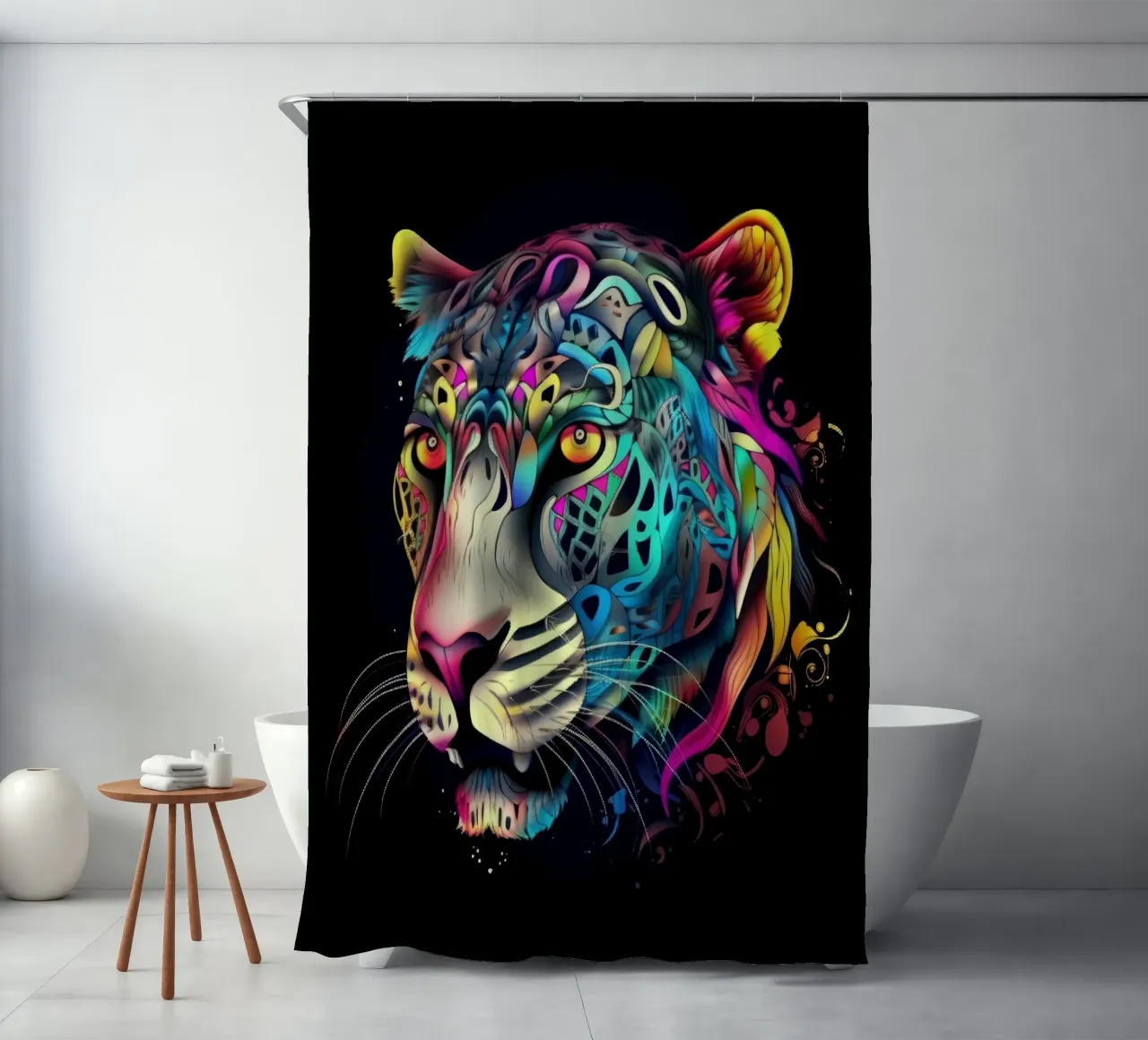 Tatoo Jaguar tenda da doccia da Animal Portraits