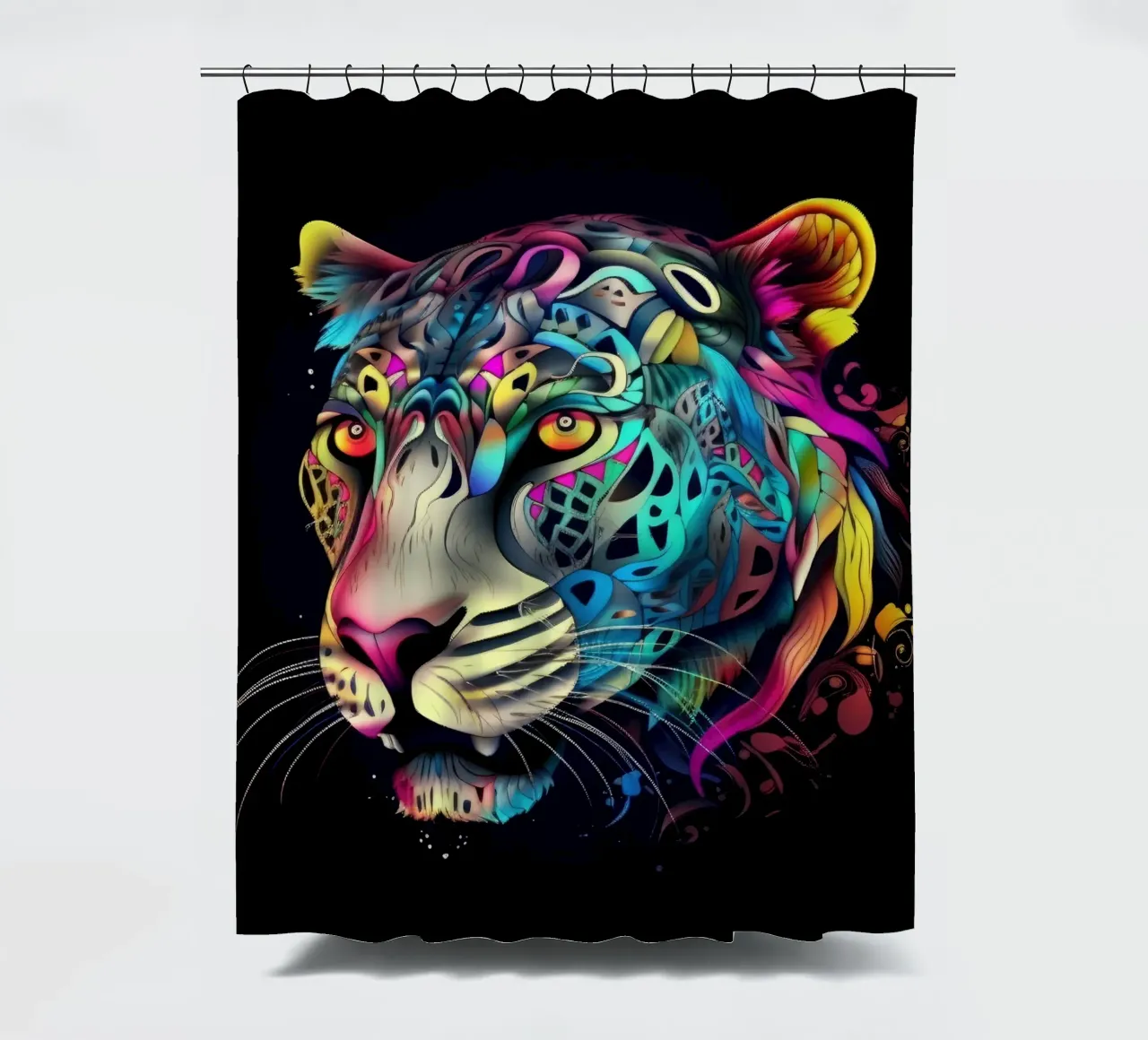 Tatoo Jaguar tenda da doccia da Animal Portraits