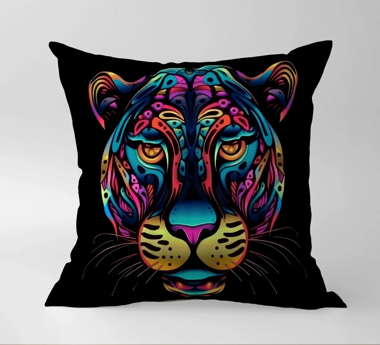 Tatoo Jaguar cuscino da Animal Portraits