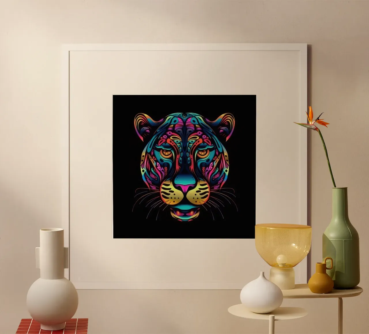Tatoo Jaguar carta hahnemühle da Animal Portraits