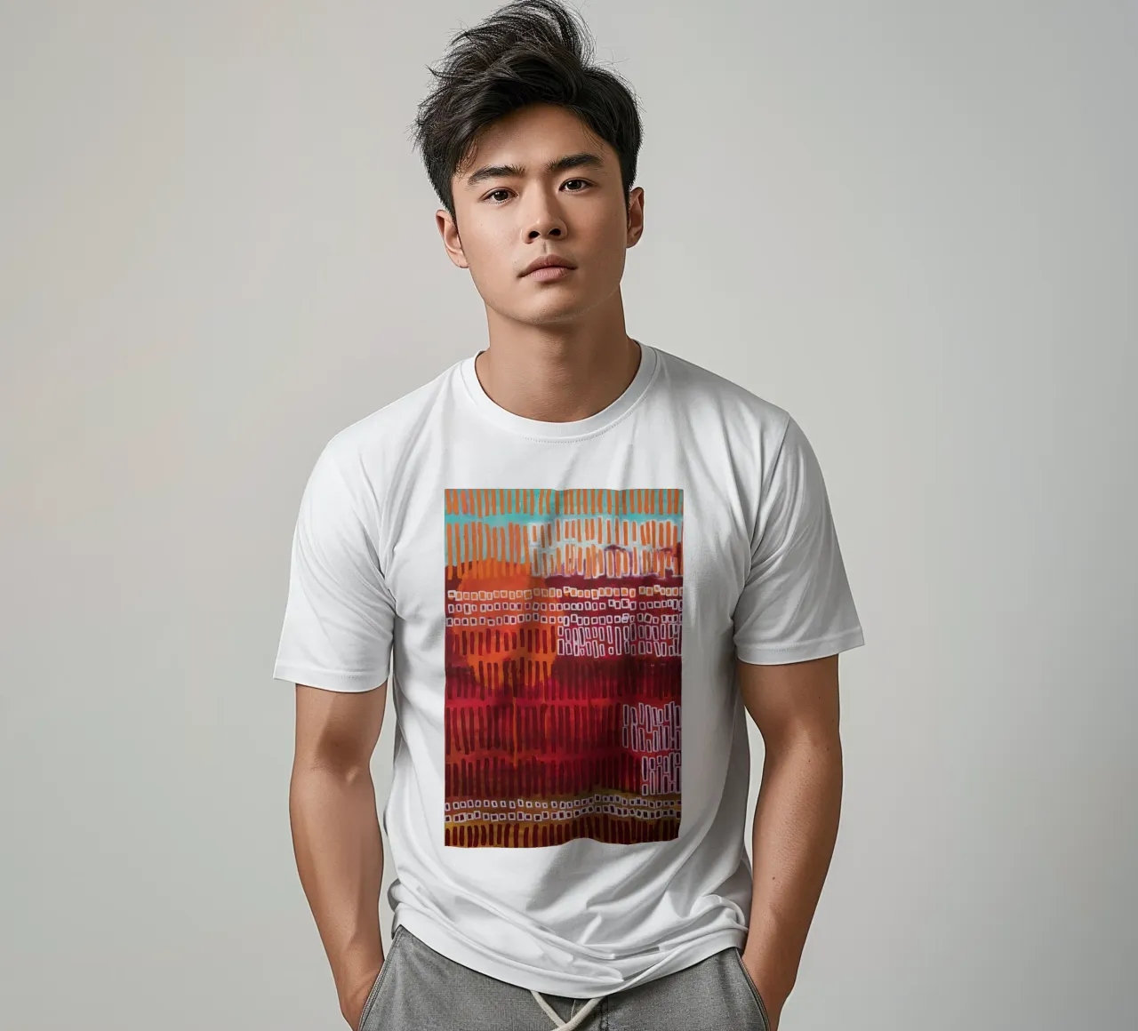 Abstract chloride t-shirt by Teresa André