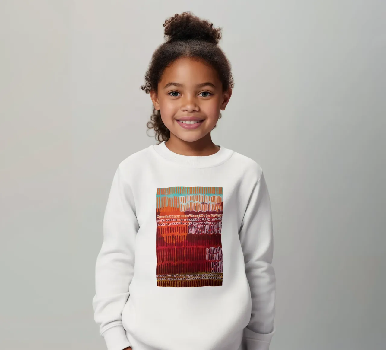 Abstract chloride kids sweatshirt by Teresa André