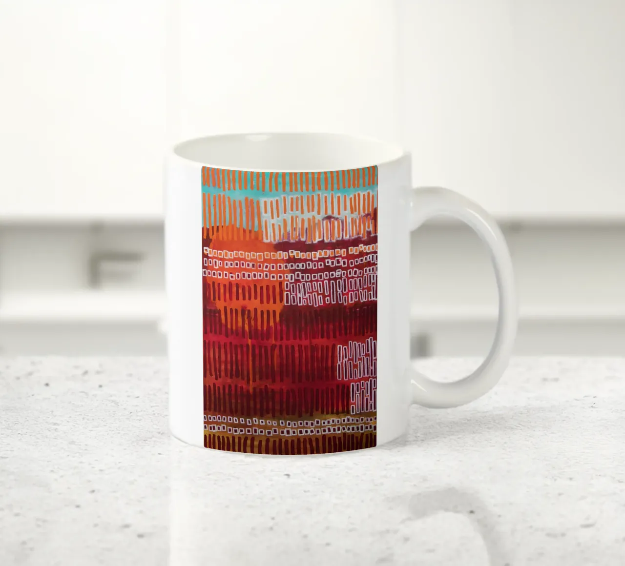 Cloruro astratto tazza in ceramica da Teresa André