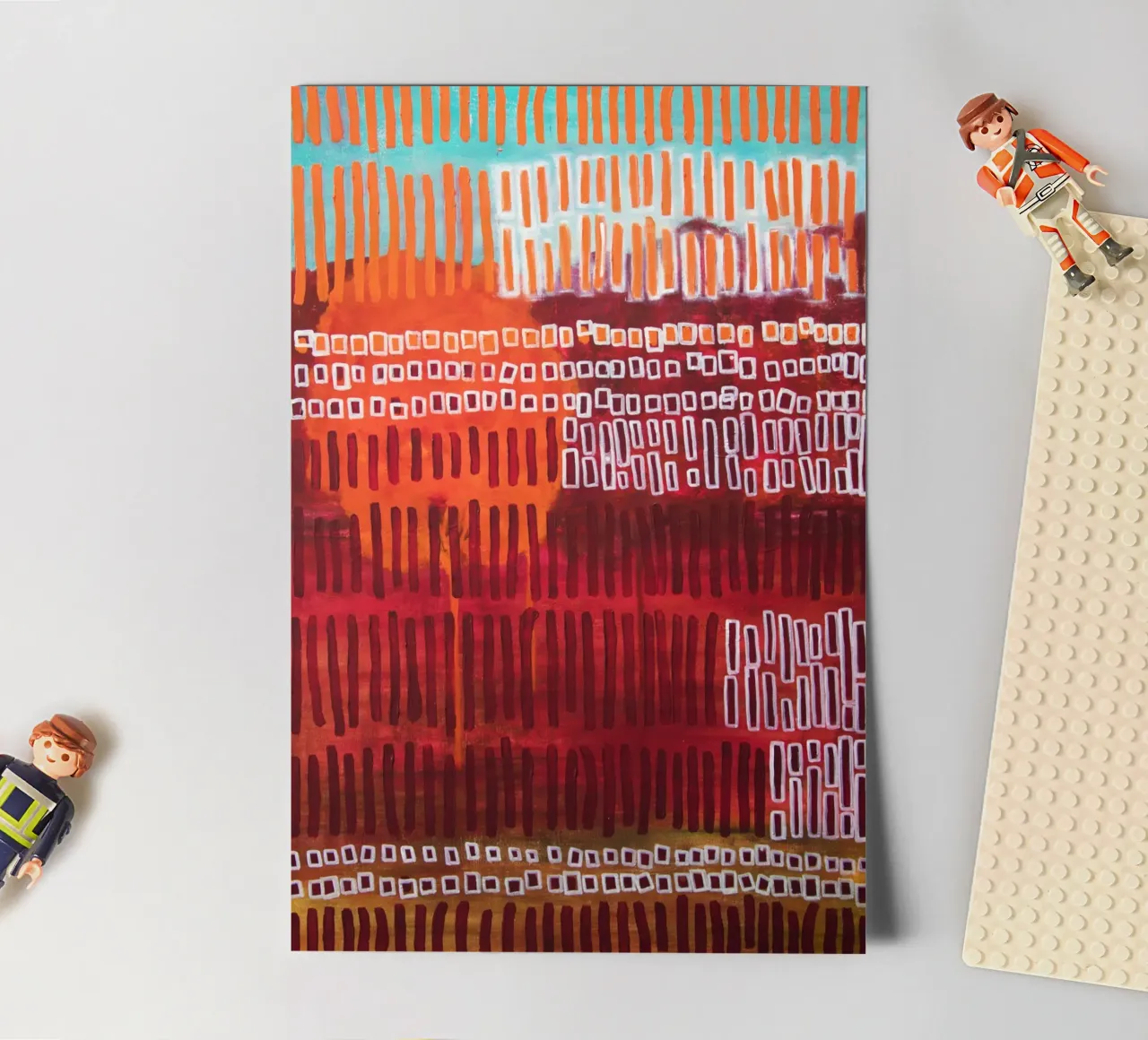 Abstract chloride sticker sheet by Teresa André