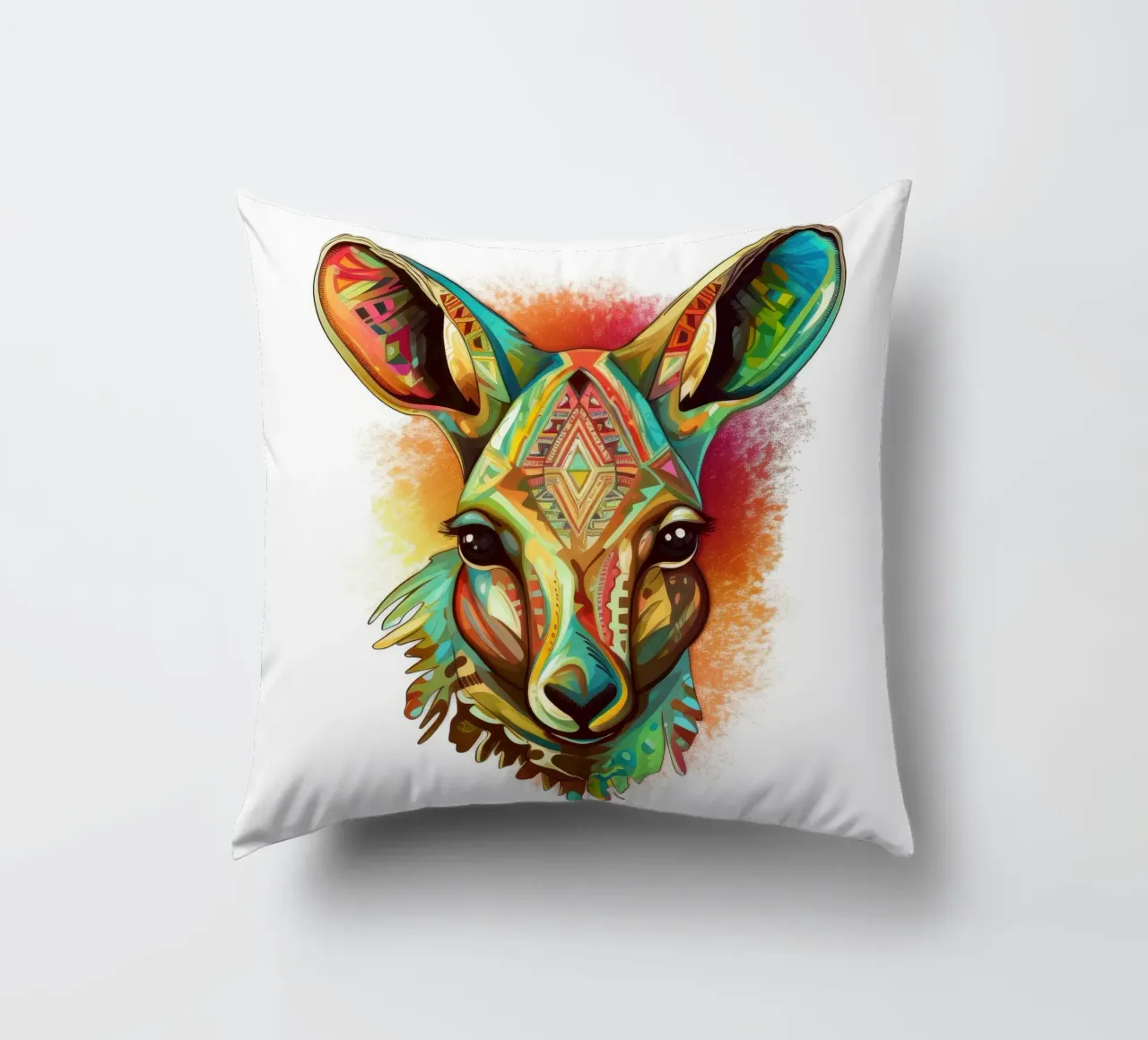 Tatoo Kangourou coussin de Animal Portraits