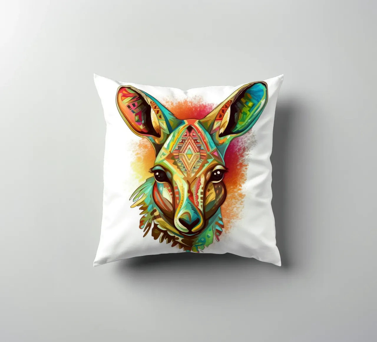 Tatoo Kangourou coussin de Animal Portraits