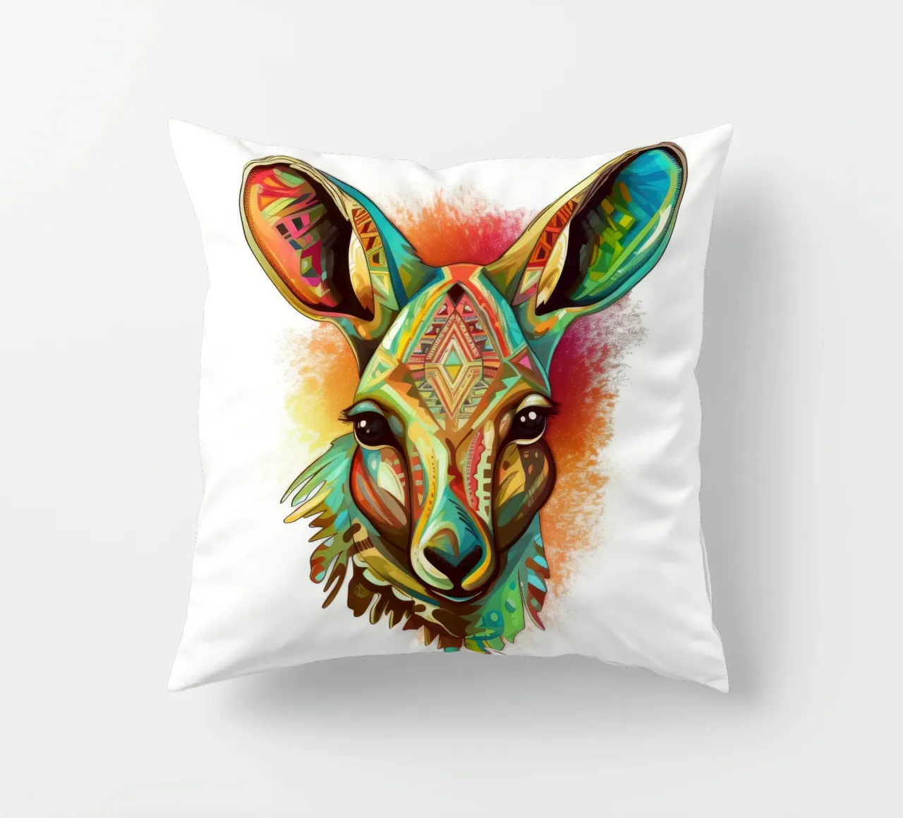 Tatoo Kangourou coussin de Animal Portraits
