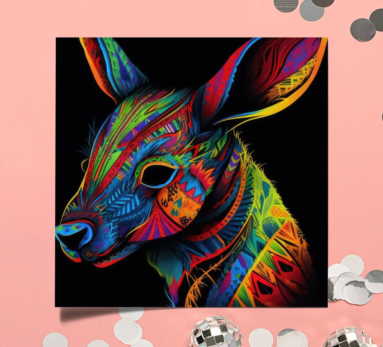 Tatoo Känguru Stickerbogen von Animal Portraits