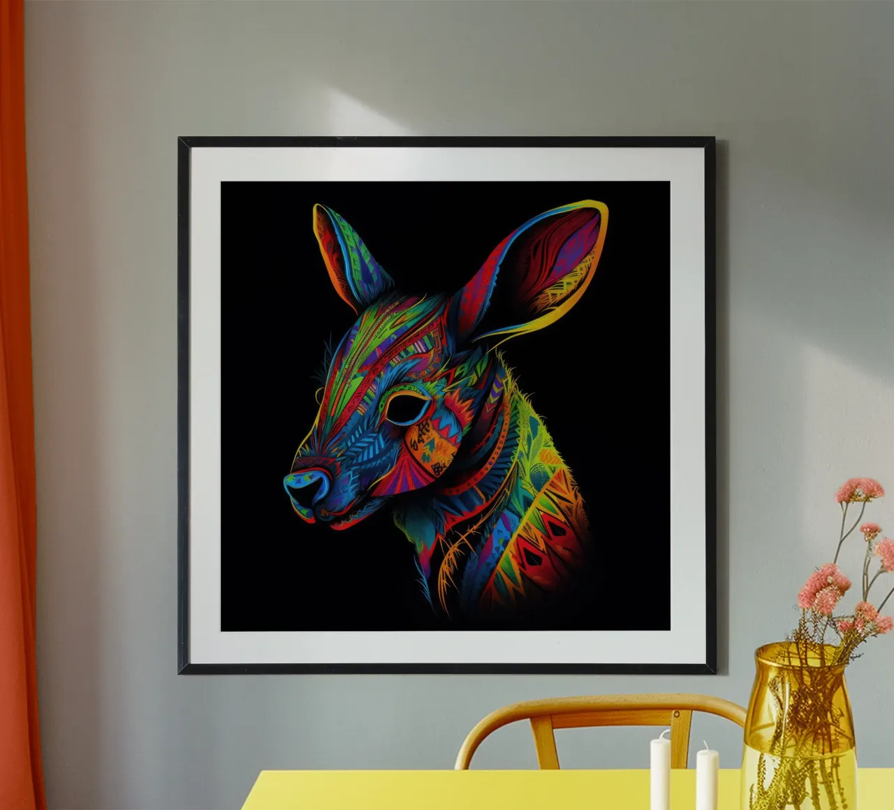 Canguro Tatoo poster da Animal Portraits