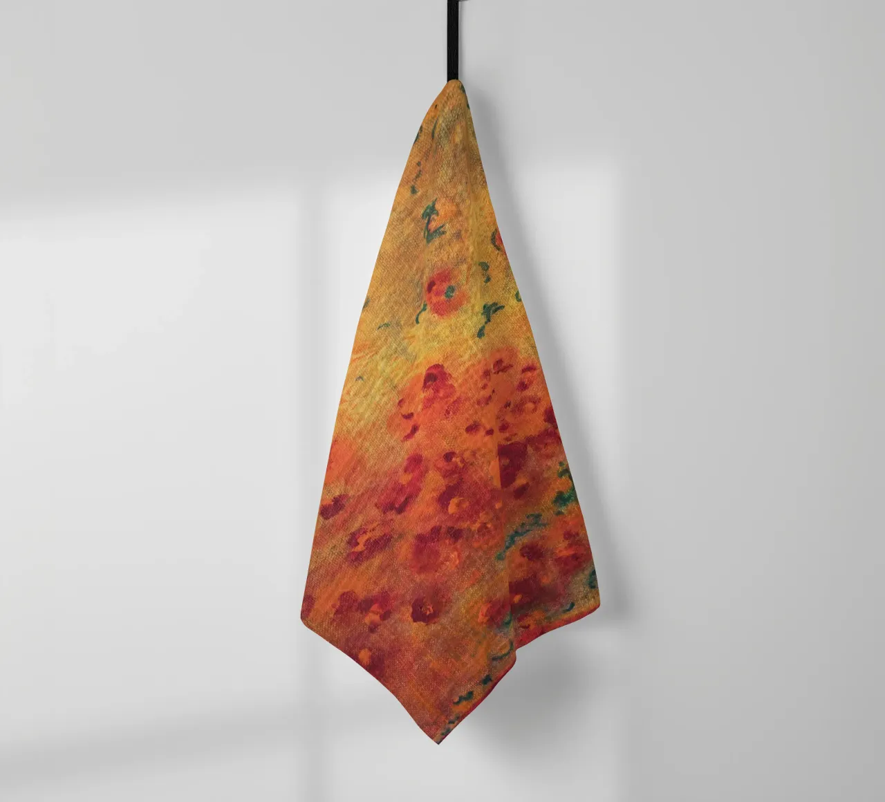 Piccoli fiori caldi astratti canovaccio da cucina da Teresa André