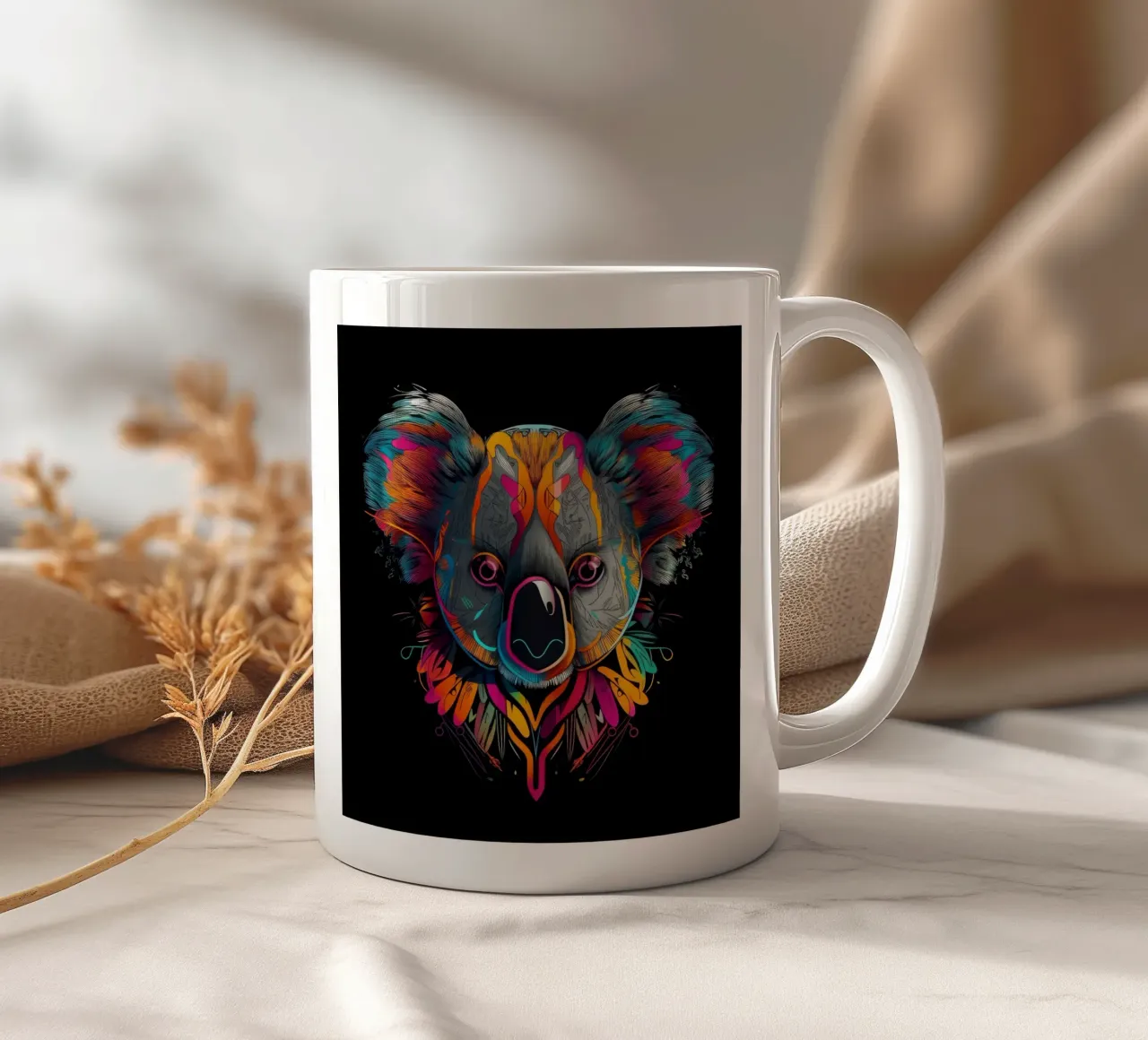 Tatoo Koala tazza in ceramica da Animal Portraits