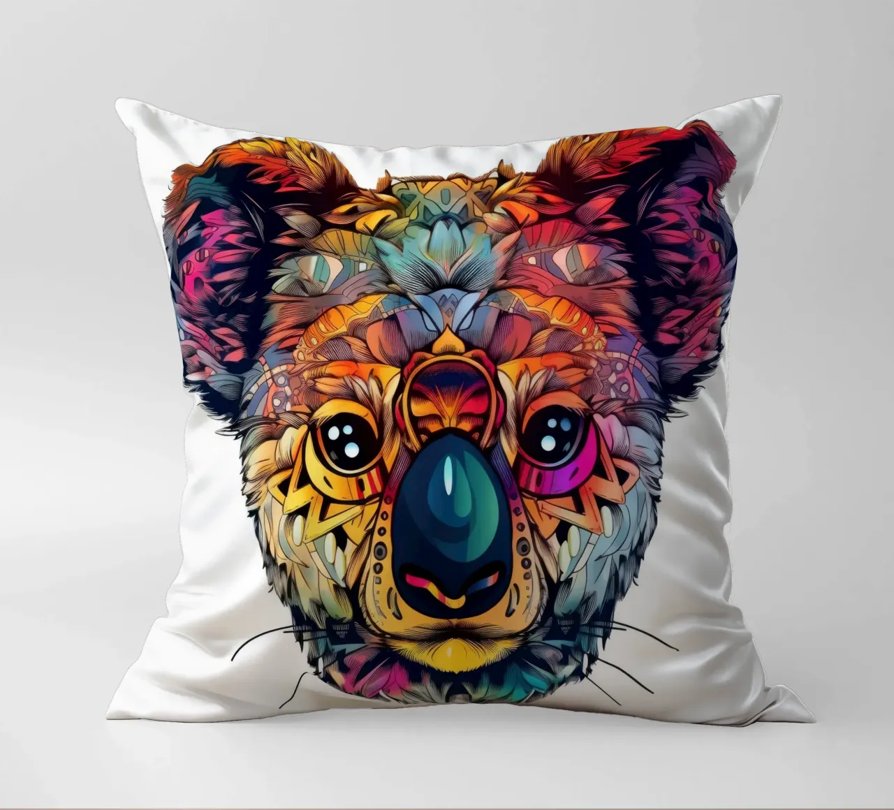 Tatoo Koala cuscino da Animal Portraits
