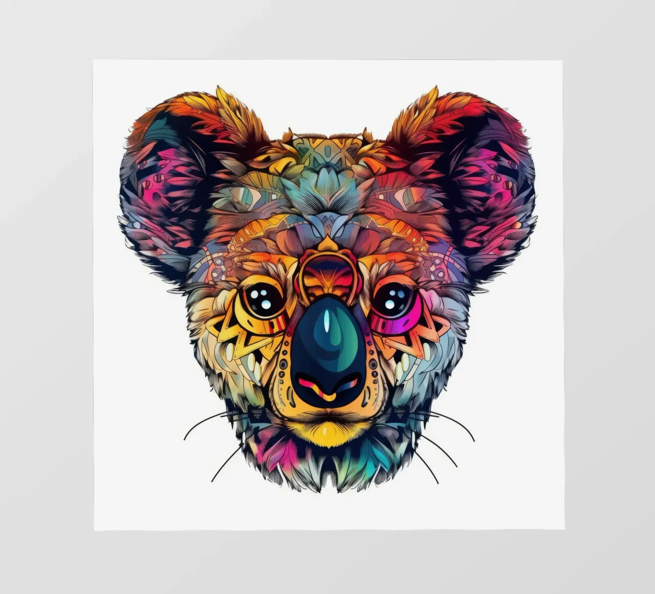 Tatoo Koala pellicola backlit da Animal Portraits