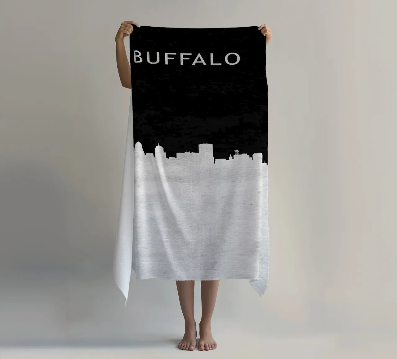 Buffalo New York beach towel by Travelstudio