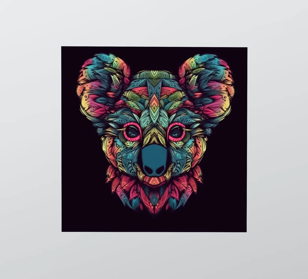 Tatoo Koala sticker van Animal Portraits