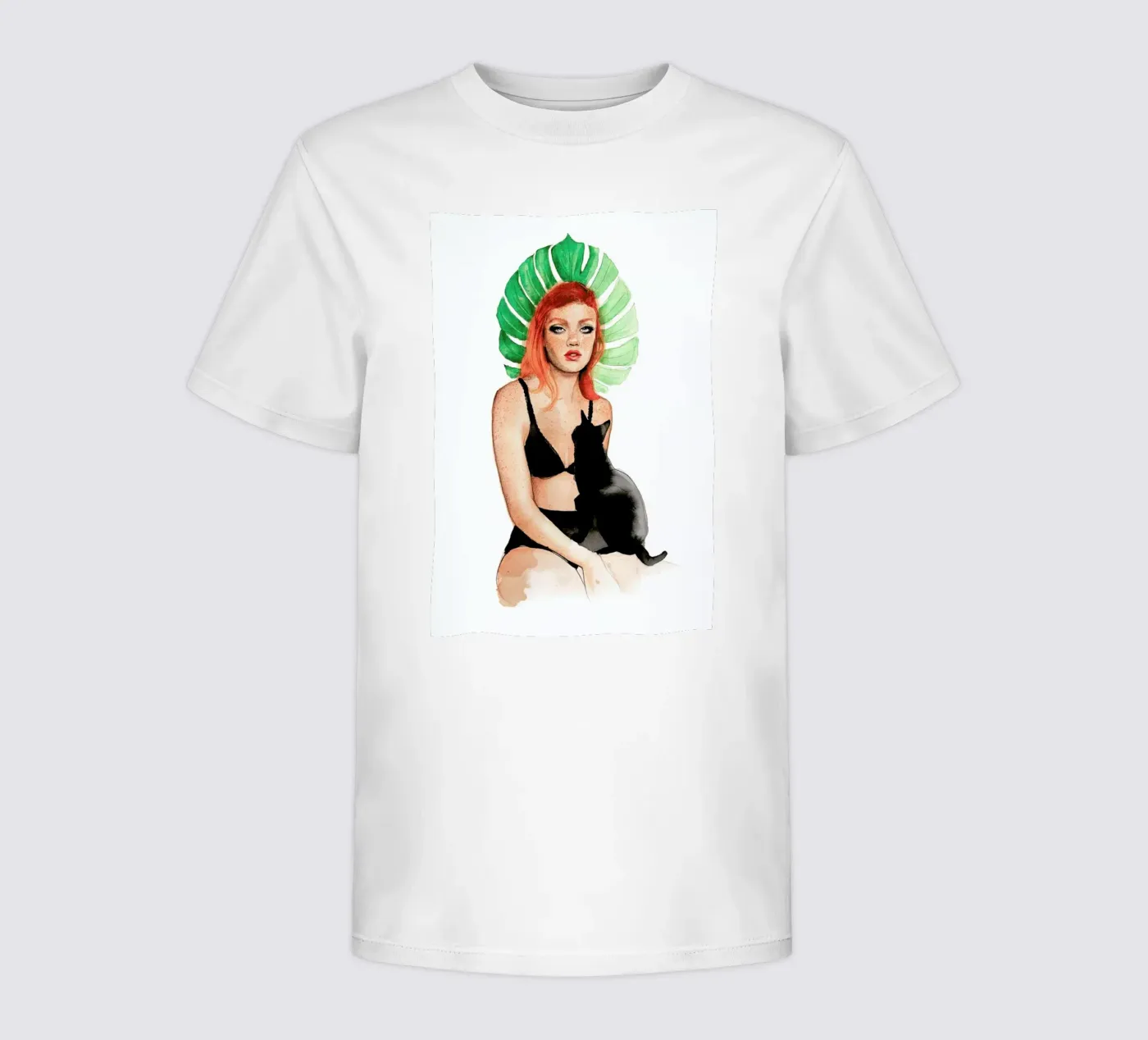 Black Cat t-shirt bambini da Ina Stanimirova