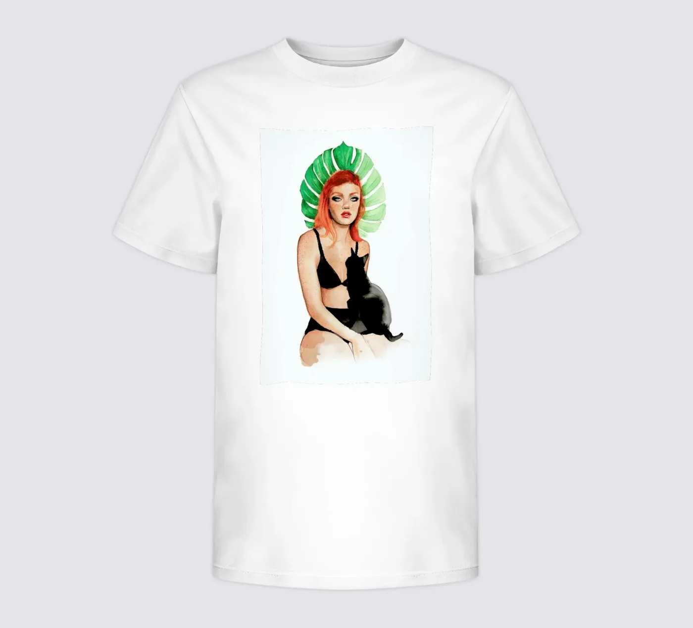 Black Cat t-shirt bambini da Ina Stanimirova