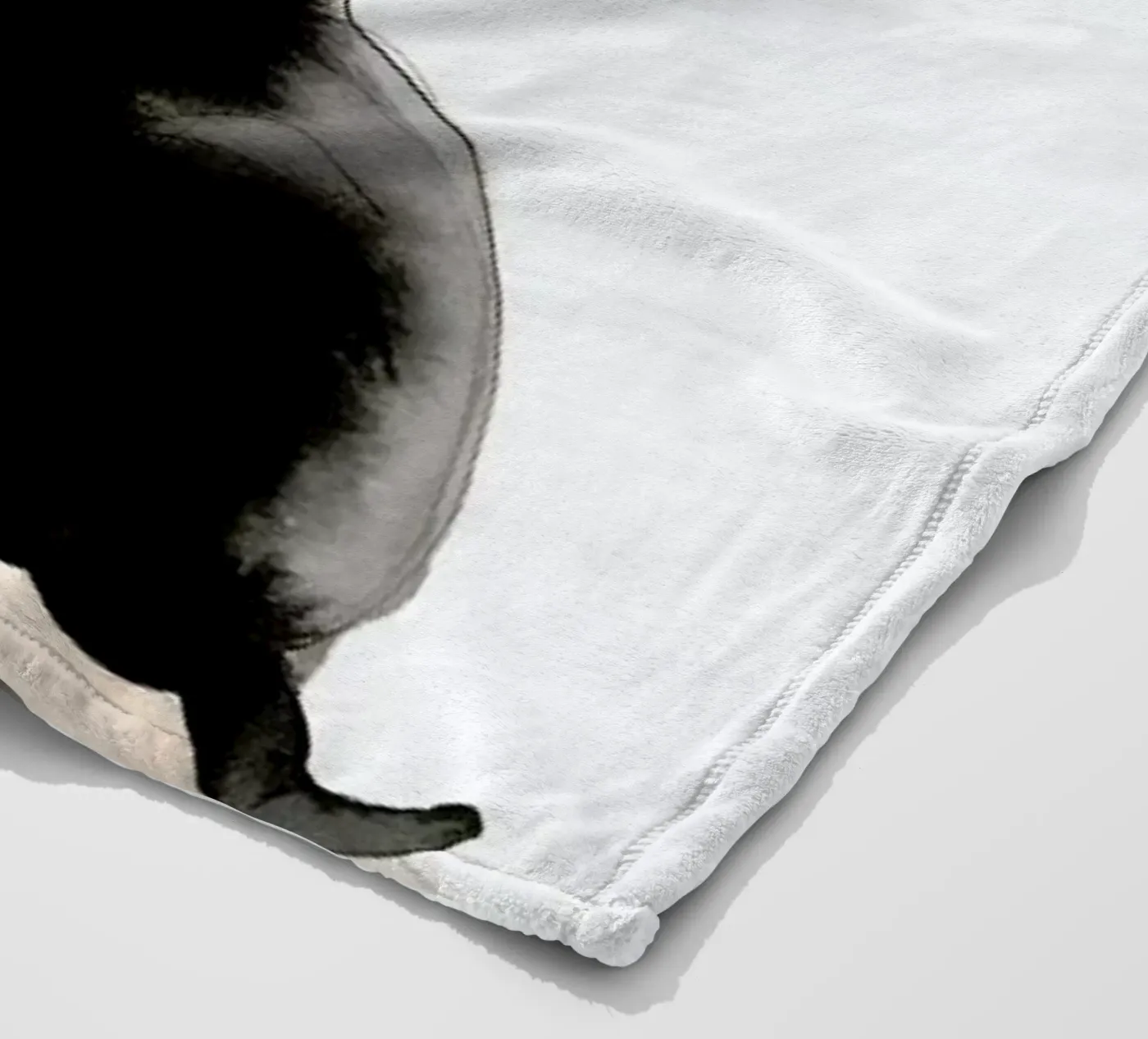 Black Cat Fleecedecke von Ina Stanimirova