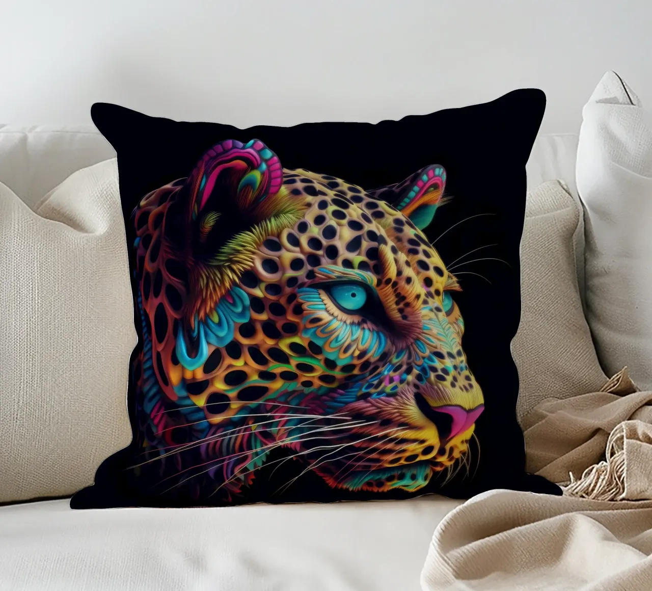 Tatoo Leopardo cuscino da Animal Portraits