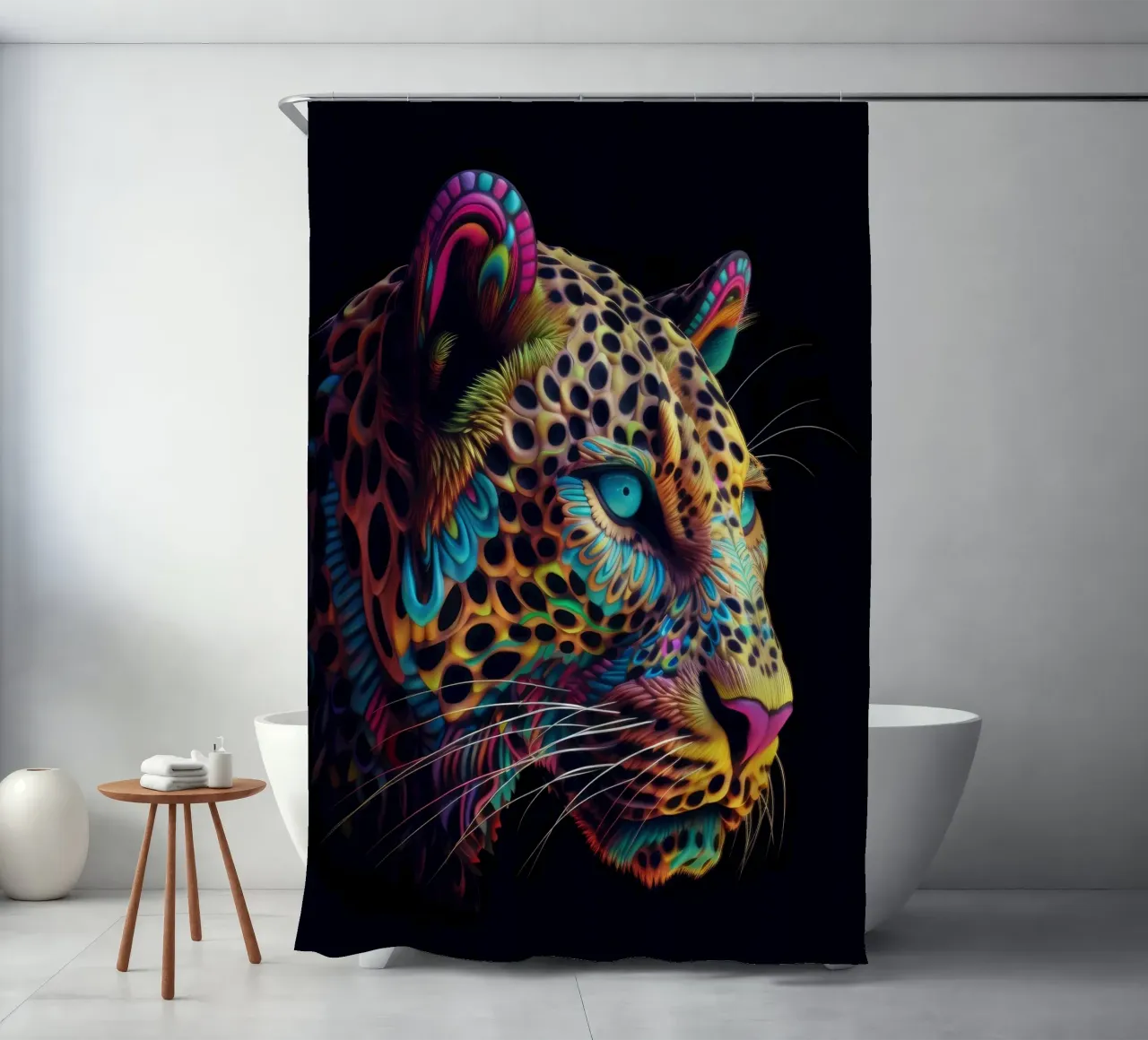 Tatoo Leopardo tenda da doccia da Animal Portraits