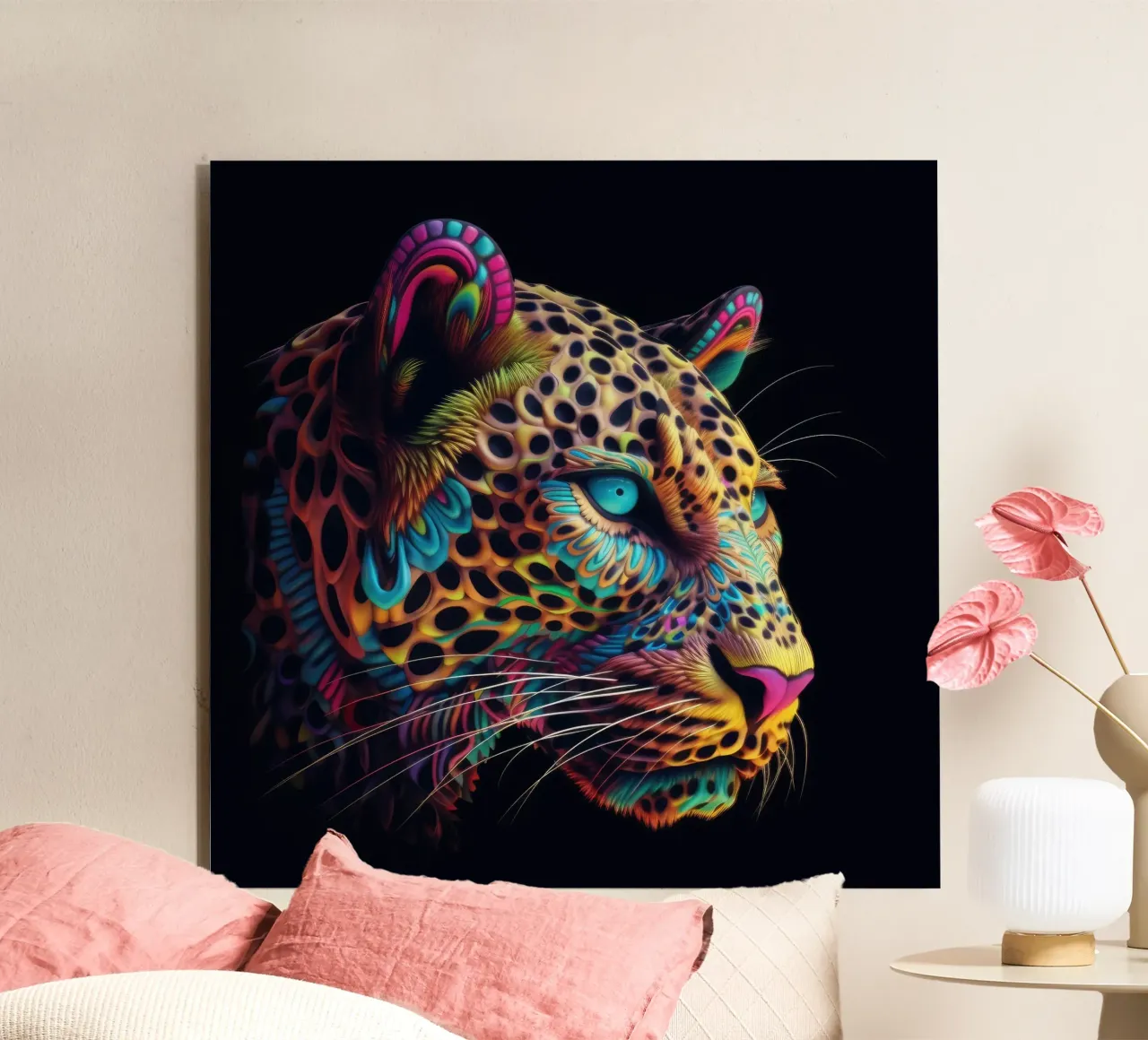 Tatoo Leopardo alluminio dibond da Animal Portraits