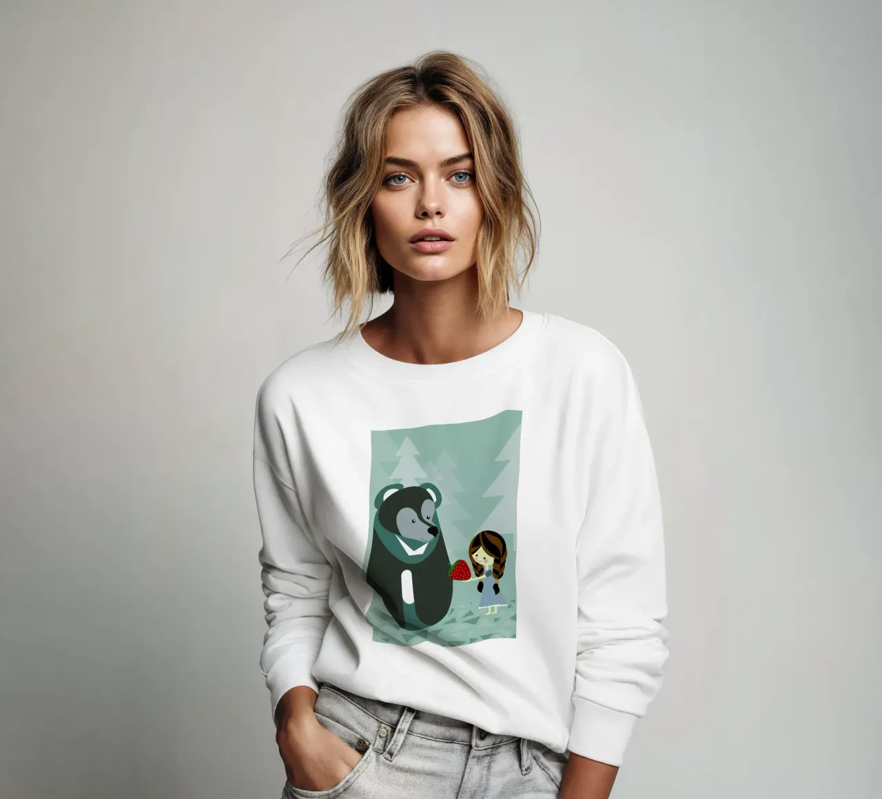 Erdbär sweatshirt by Sabrina Ziegenhorn