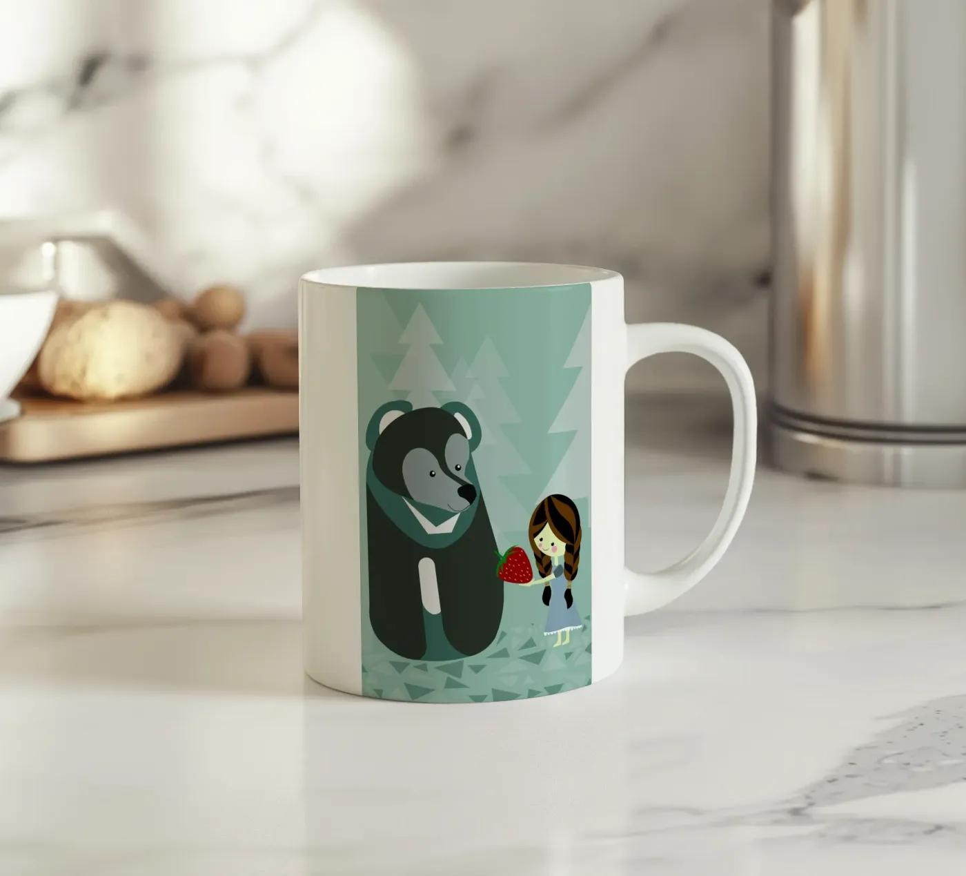 Erdbär ceramic mug by Sabrina Ziegenhorn