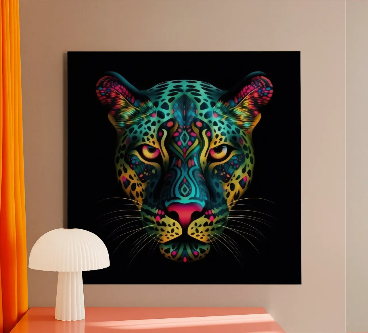 Tatoo Leopardo alluminio dibond da Animal Portraits