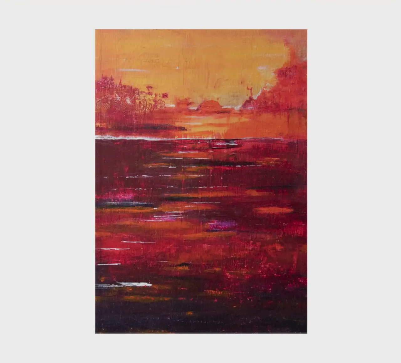Sunset abstract notebook by Teresa André