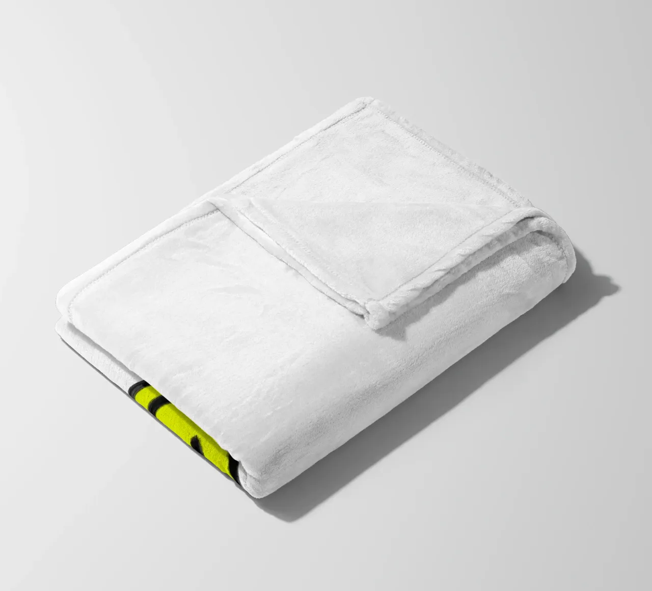 Smiley white coperta in pile da Hej Ibiza by Ute Arnold