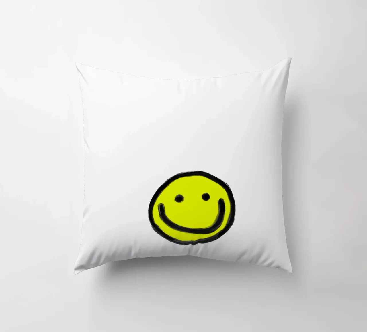 Smiley white cuscino da Hej Ibiza by Ute Arnold