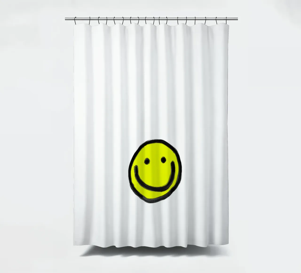 Smiley white tenda da doccia da Hej Ibiza by Ute Arnold