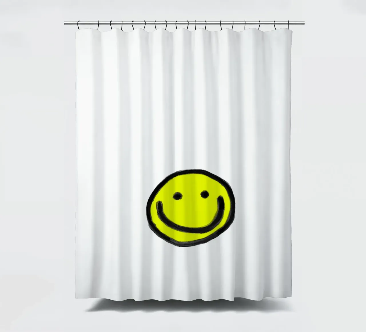 Smiley white tenda da doccia da Hej Ibiza by Ute Arnold