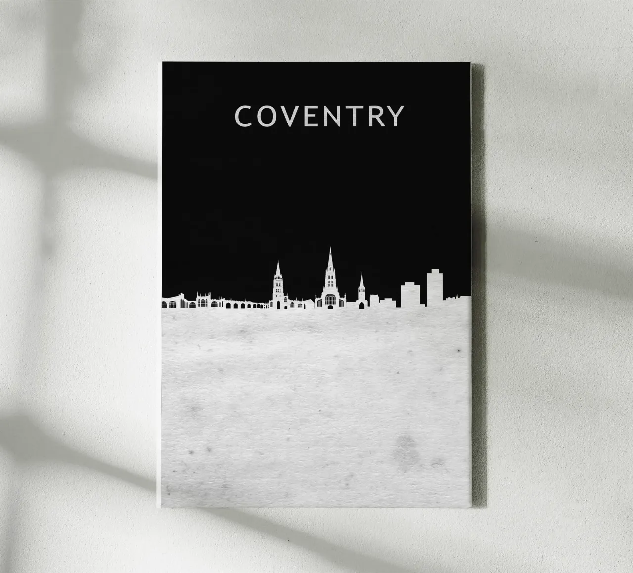 Coventry England canvas met Baklijst van Travelstudio