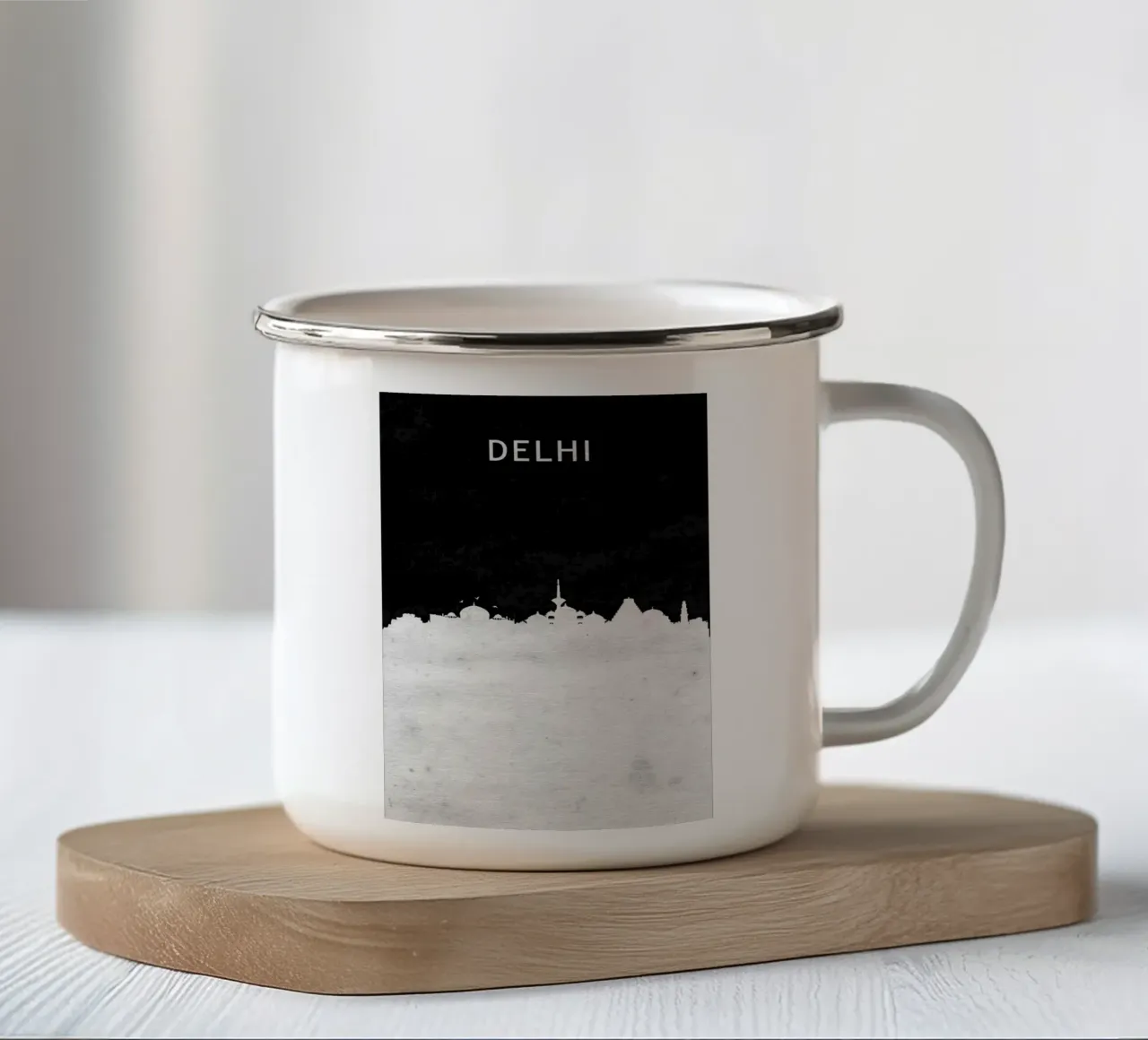 Delhi India tazza in smalto da Travelstudio