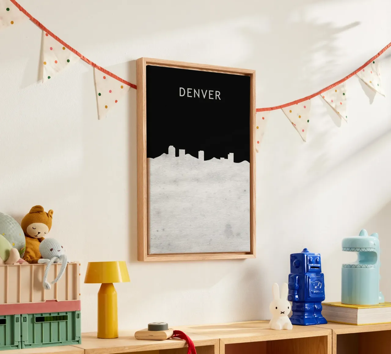 Denver Colorado tela con Cornice a cassetta da Travelstudio