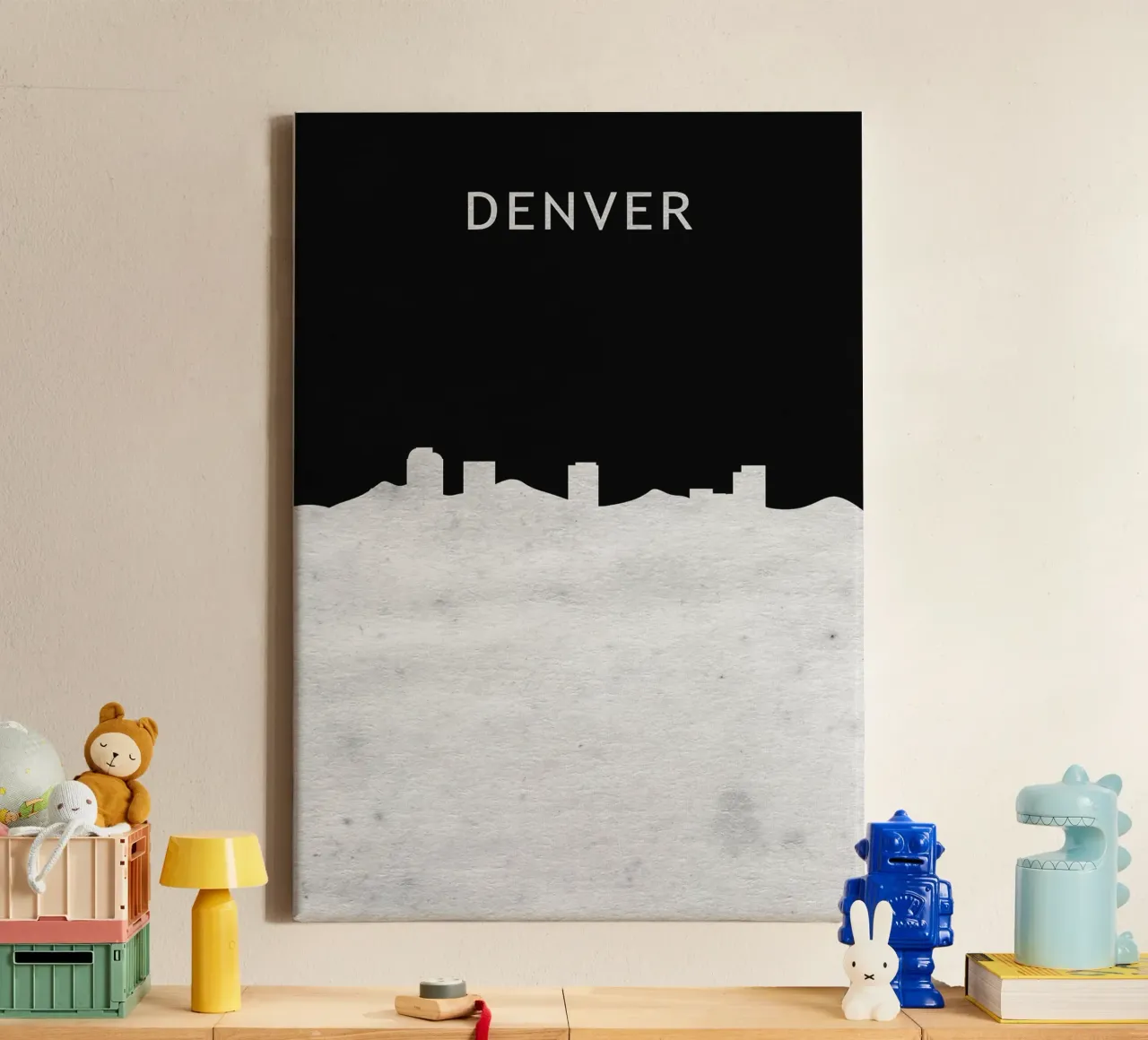 Denver Colorado tela con Cornice a cassetta da Travelstudio