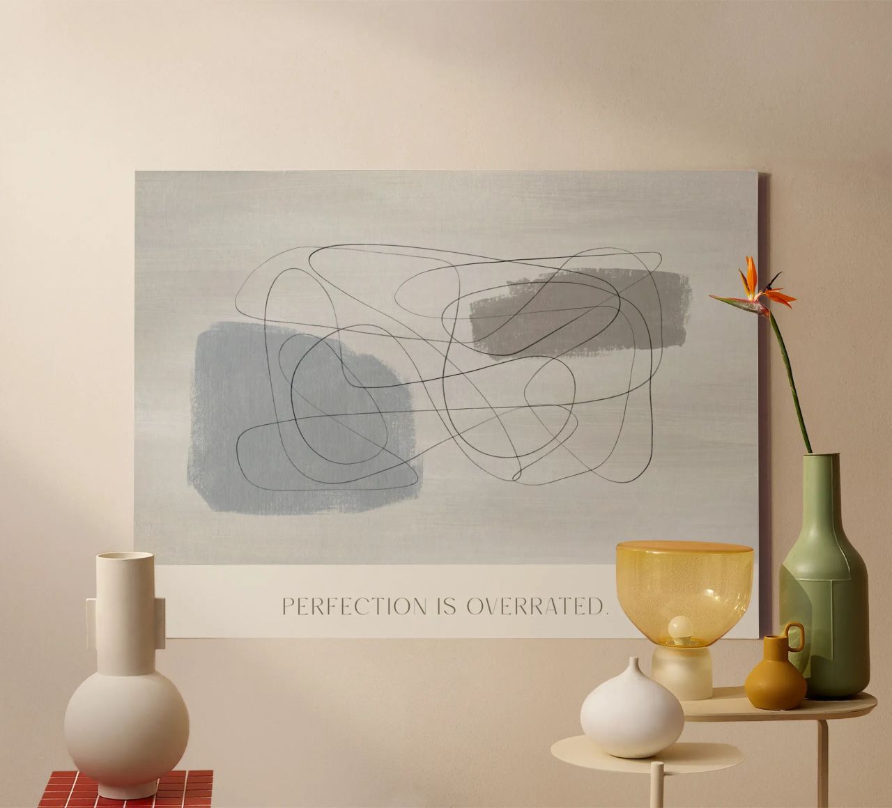 Perfection Is Overrated Leinwand von treechild