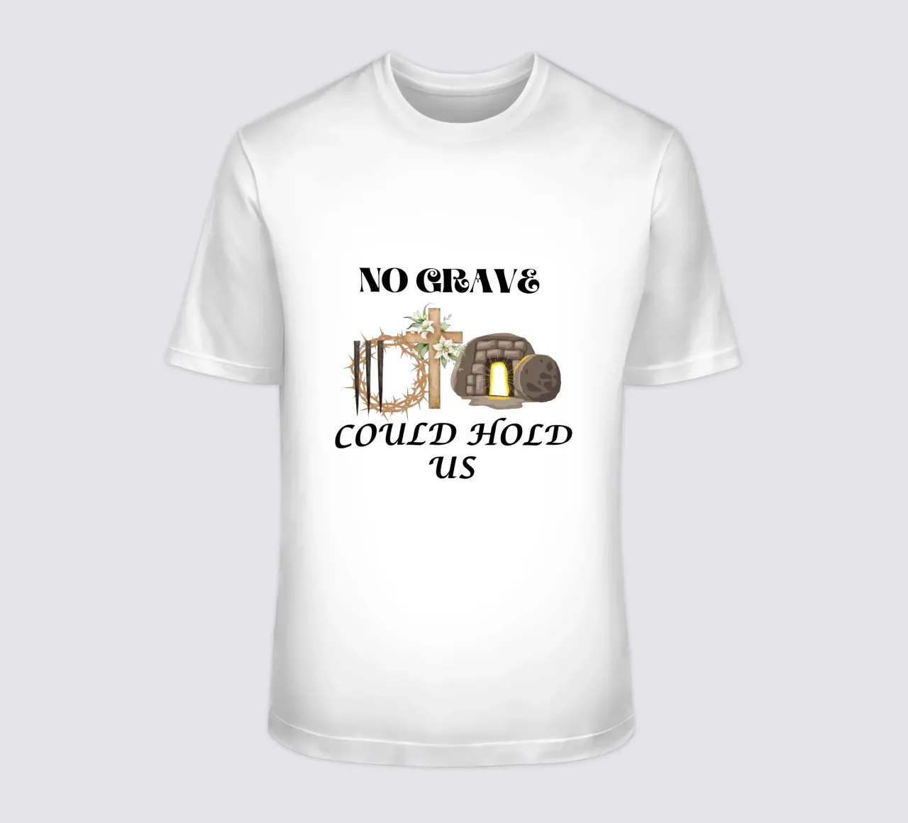 No Grave Can Hold Us Victorious in and Through Christ t-shirt by Lionandlamb