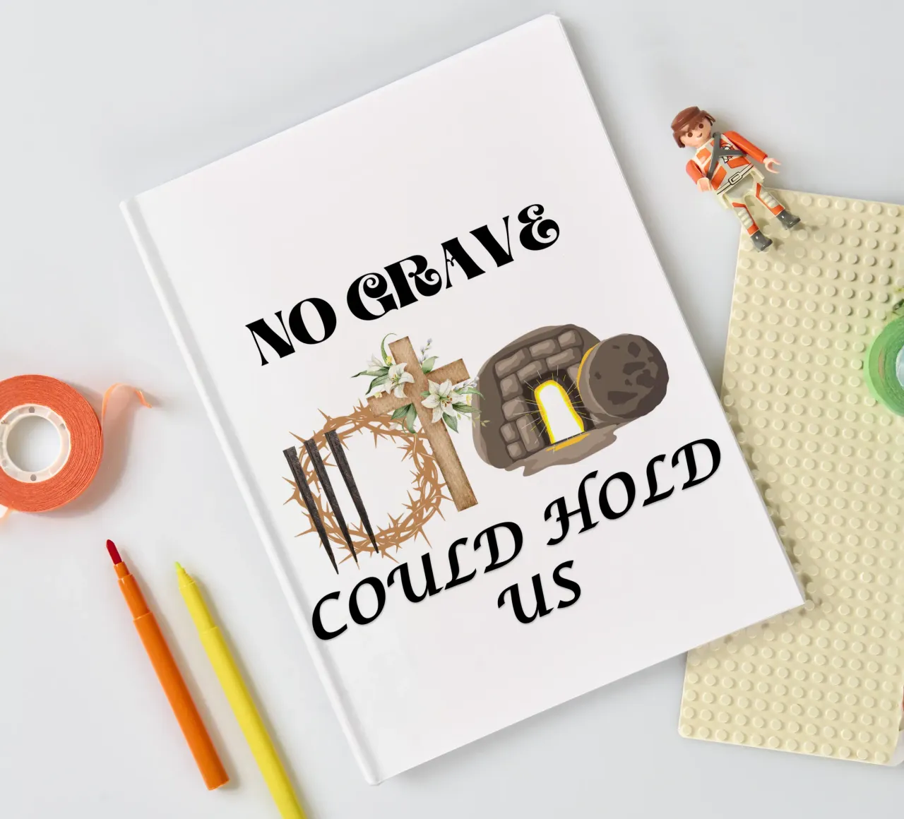 No Grave Can Hold Us Victorious in and Through Christ notebook by Lionandlamb