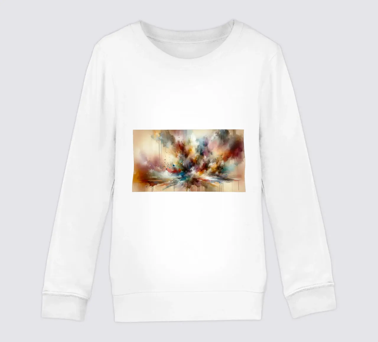 Abstrakte Reise in erdigen Farben Kinder Sweatshirt von Chromatic Fusion Studio