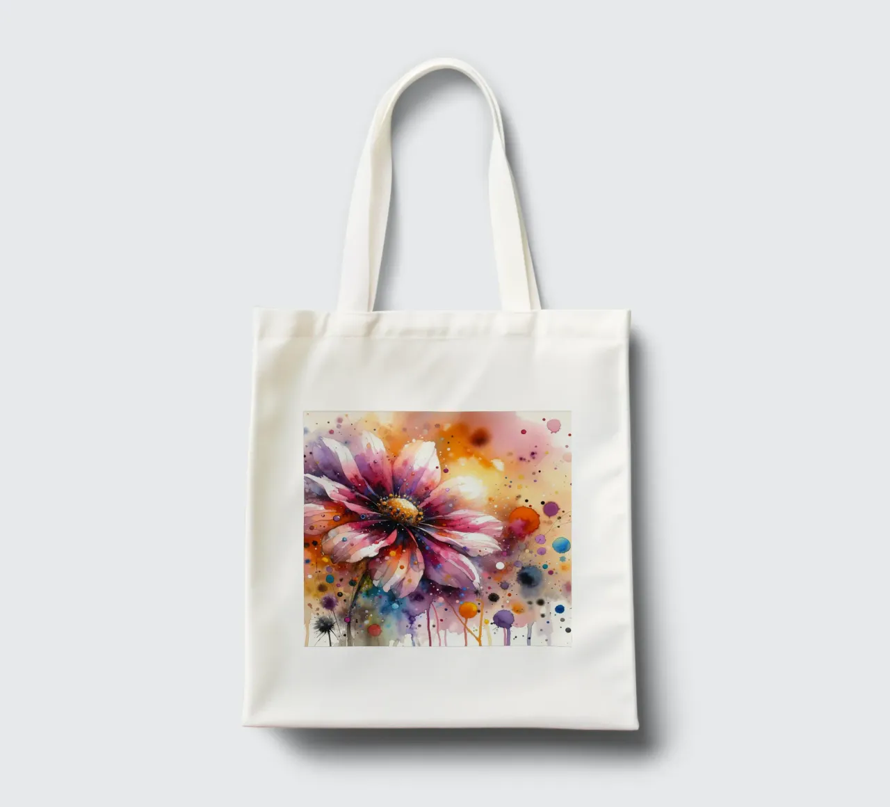 Fiducia in fiore borsa in juta da Chromatic Fusion Studio